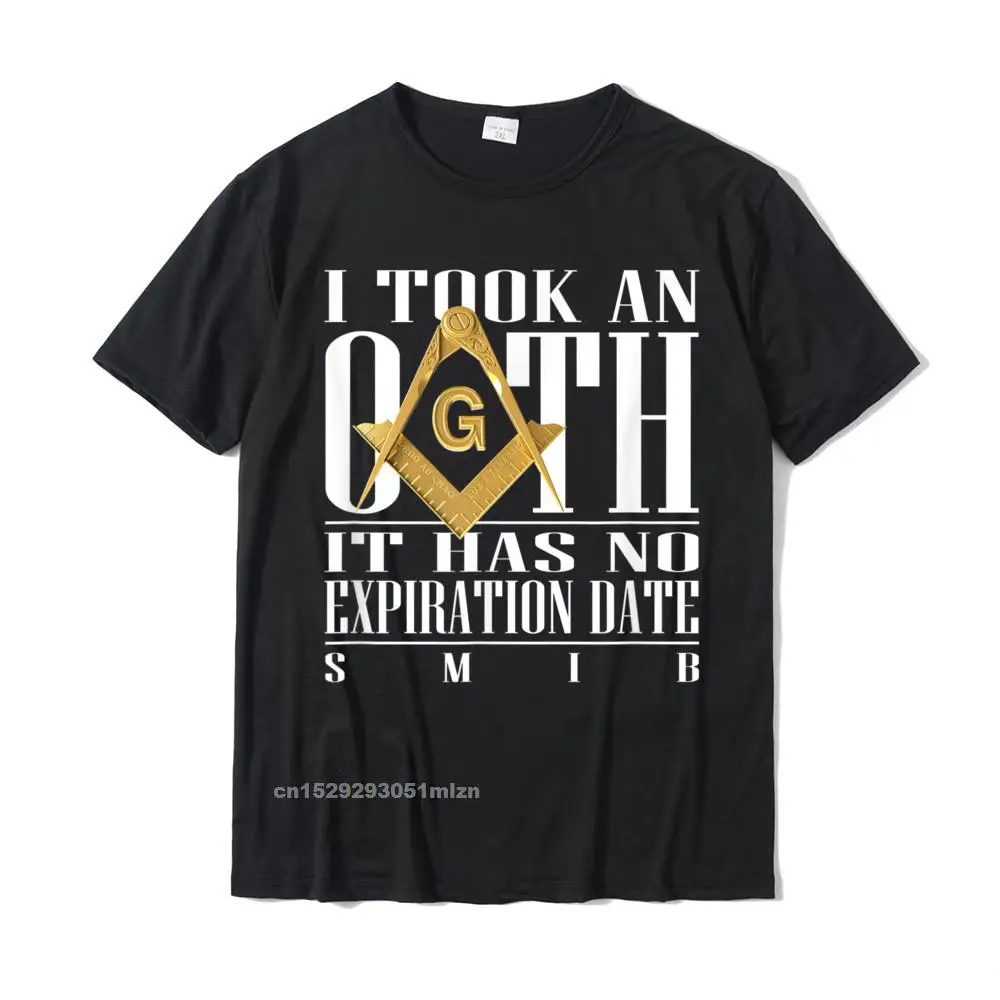 Funny April FOOL DAY Pure Cotton O Neck Tops Tees Short Sleeve Street Tops & Tees Hip Hop Custom Tshirts Free Shipping Masonic I Took An Oath Square Compass Freemason T-Shirt__3151 black