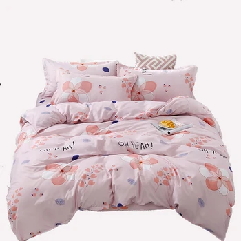 

Bedding Set Bed Linen and Pillowcase Duvet Cover Sets Home Flat Sheet Quilt Cover Bedspread Children Adult Double Bedclothes New