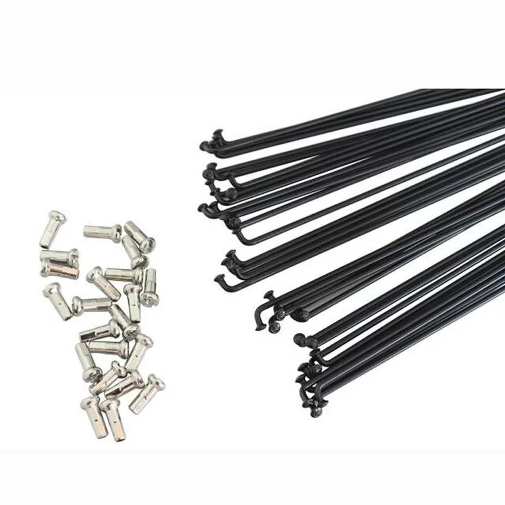 14G Bicycle Spokes With Nipples 171mm-210mm Stainless Steel Copper MTB Mountain Bike 40PCS
