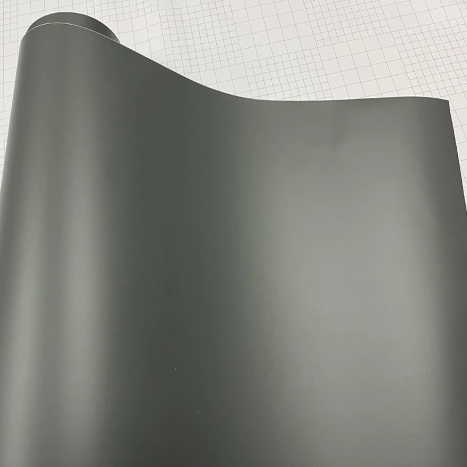 10/20/30/40/50x152cm Matte Grey Film Air-Release Vinyl Wrap Roll matte cement grey Car Body Sticker Wrapping Foil car decal stickers Other Exterior Accessories