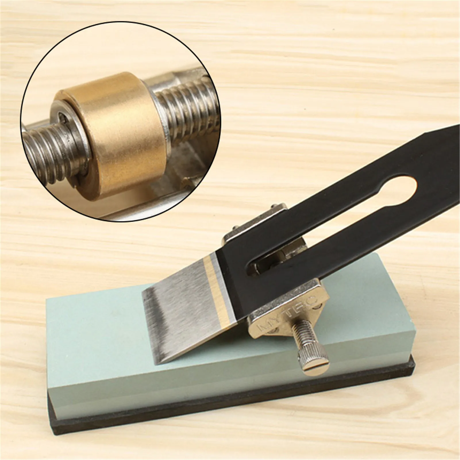 Manual Chisel Sharpener With Stainless Steel Brass Roller Woodworking