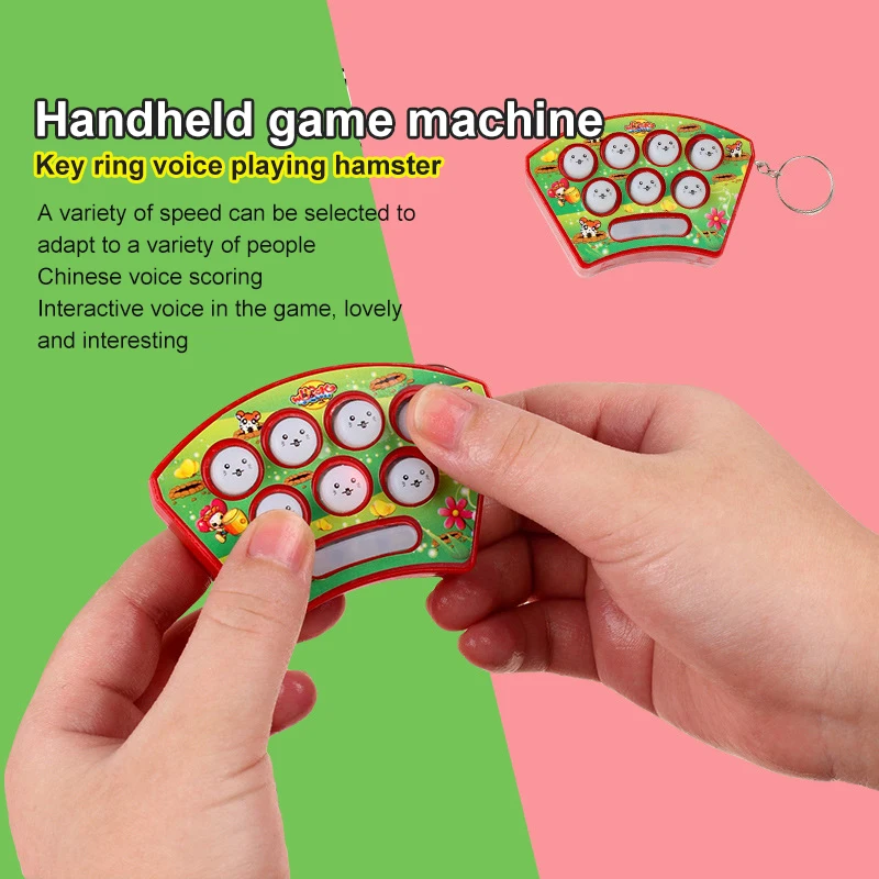 Electric Hand-Held Hamster Game Toy for Childrens Acoustooptic Music Multi-Function Storyteller 
