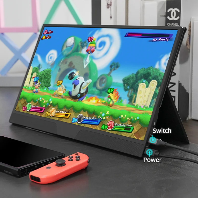 15.6 ġ 1080P  ° ÷ USB -C  HDMI Ʈ, ޴   Ʈ/ȭ/ġ/XBOX/PS4/5 HS156PX-D45