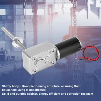 

Electric Gear Motor Worm Gearbox High Torsion 8mm Screw Shaft with Flange for Electric Window