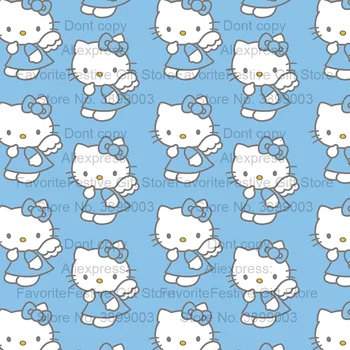 

Cat Kitty Printed Fabric for Baby Bedding Jersey Sewing Bag Patchwork Quilt Sewing Fabric Children Polyester Material
