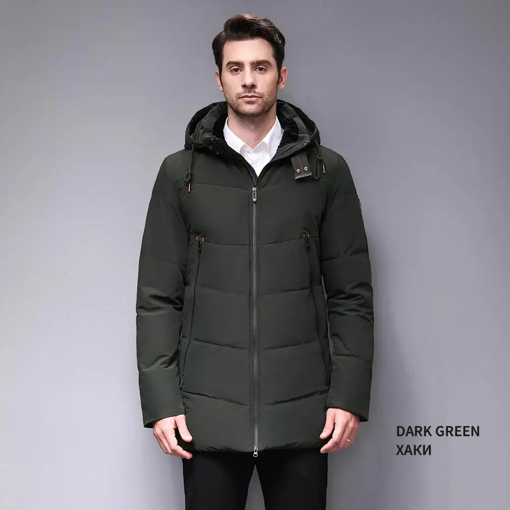 Blackleopardwolf Новое поступление мужская одежда зимняя куртка мужская куртка мужские куртки и пальто с меховым воротником зимнее пальто BL-997 - Цвет: DG Dark Green