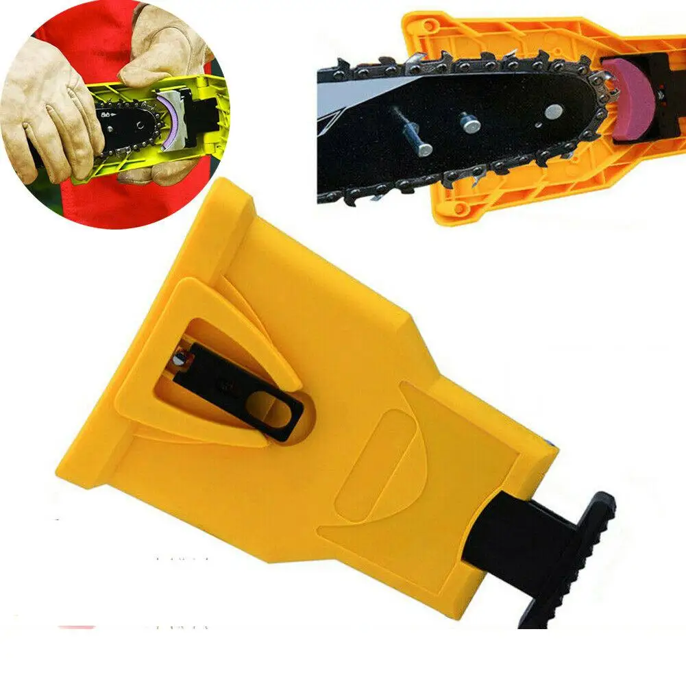 

Portable Chainsaw Sharpener Fast Grinding Electric Power Saw Chain Sharpening Tool Woodworking Chain Tools
