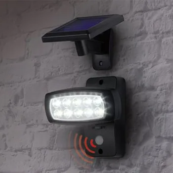 

10 LED Wall Garden Solar Lamp Bulbs Rotating Waterproof Motion Sensor Street Ultra Bright Security Path Landscape Outdoor