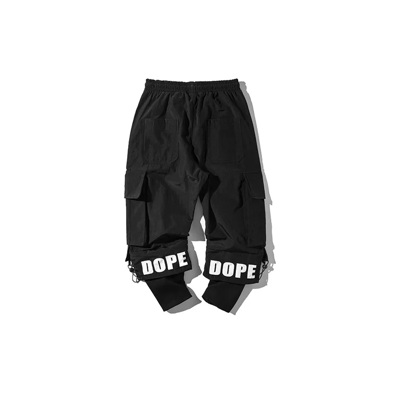 

City Where the Product 2019 Winter Style Pants Multi-pockets Bib Overall Printed Letter Popular Brand Ankle Banded Pants