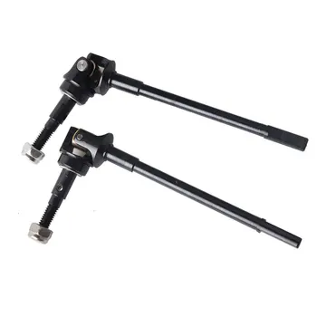 

2 Pcs XS-SCX230063 45 RC Cars Universal Smooth Xtra Speed Steel Front Drive Metal Shaft Black For Axial SCX10 II