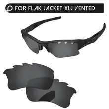 Papaviva черные поляризованные Сменные линзы для Flak куртка XLJ солнцезащитные очки с отверстиями рамка UVA и UVB Защита