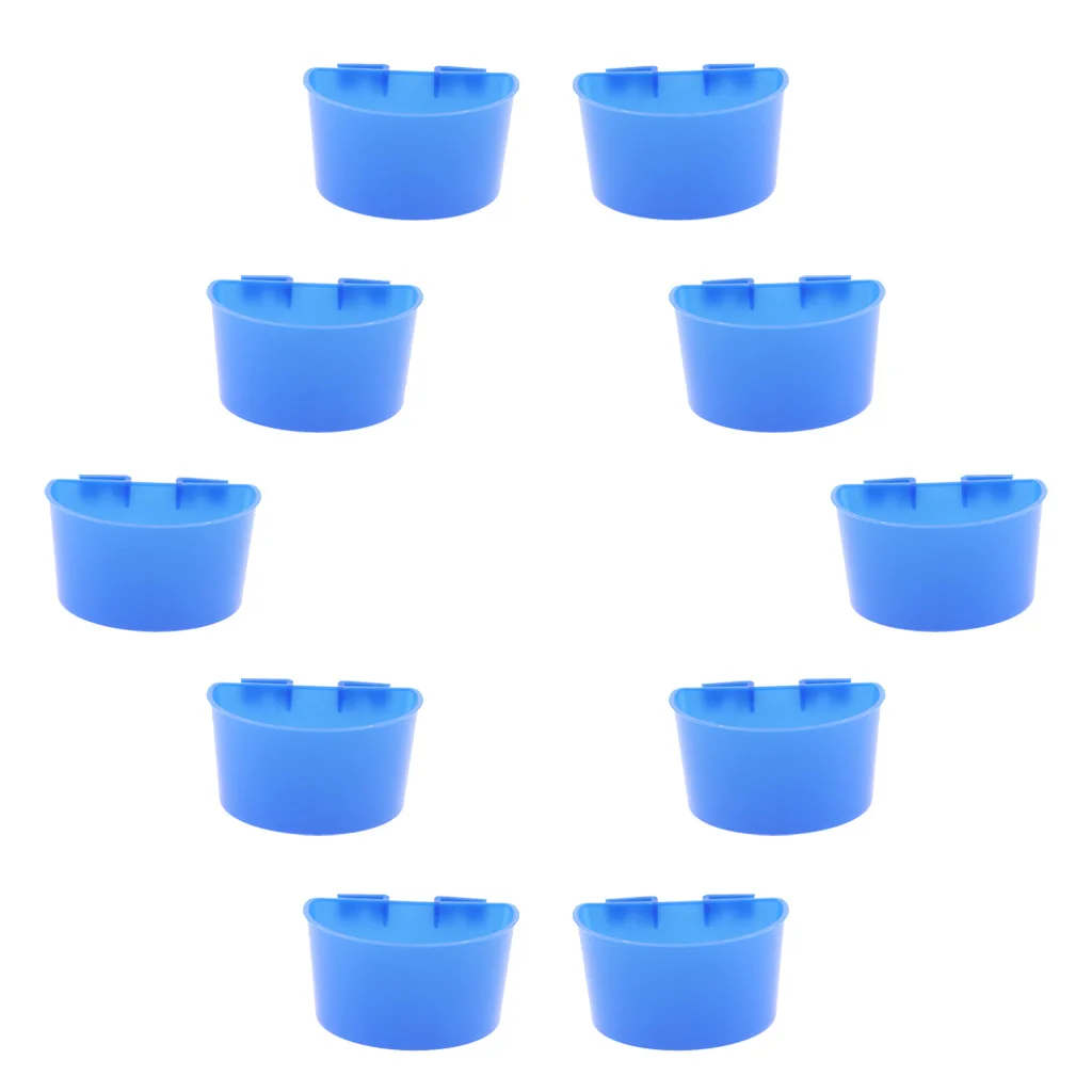 10 Pcs Pigeons Sand Cups Bird Food Water Container Thickened plastic  Bowl for Cage