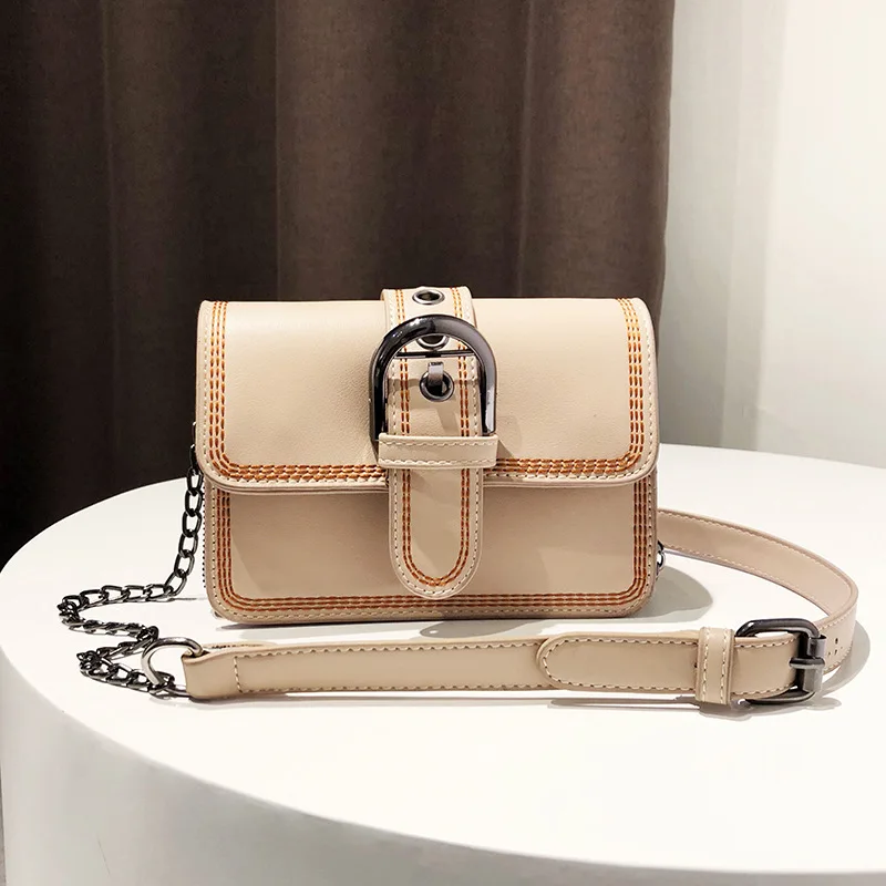 

2018 New Style Car Suture Square Sling Bag Three Compartment Fashion Shoulder Oblique Handbag