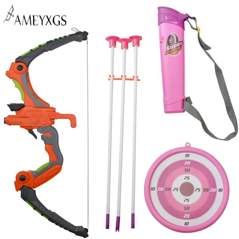 Archery Kids Bow Arrow Set Childrens 15lbs Straight Bow Set Sucker ...