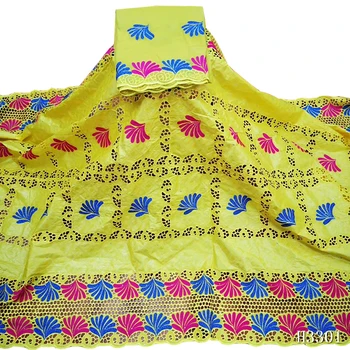 

2020 New Arrival African bazin riche african wedding lace fabric Embroidery swiss lace for 5+2 yards dress cotton bazin brode