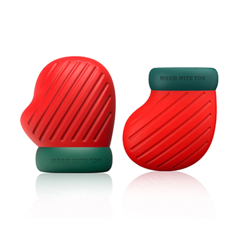 Christmas Cute Creative Glove Socks Hot Water Bag Silicone Bottle Winter Heater With Cover Keep Warm Bottle 300ml