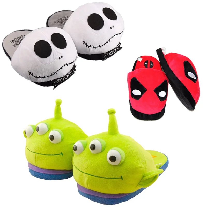 

Casual cotton drag jack three-eyed boy deadpool plush slippers