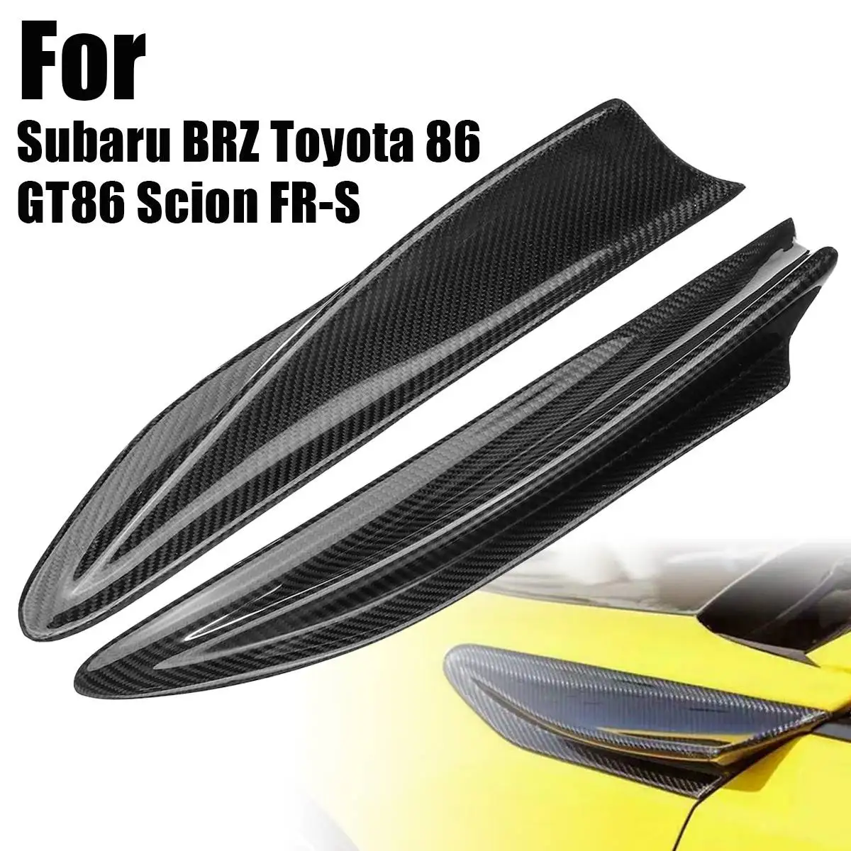 

2PCS/Set Carbon Fiber Side Fender Fin Vents For Subaru BRZ for Toyota 86 GT86 Scion FR-S