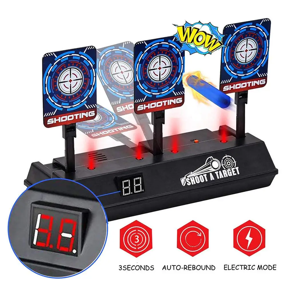 

Electronic Shooting Target Auto Scoring Reset Target Child Funny Shooting Training Toys Family Party Desk Game Accessories