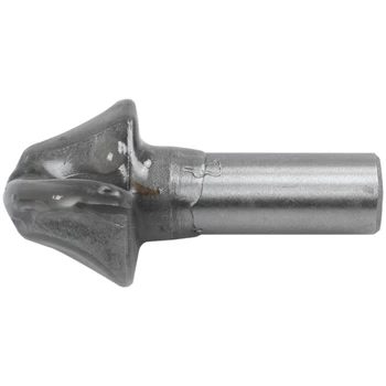 

1/2inch x 1 1/4inch 2 Flutes Round Nose Router Bit Cutting Tool Silver Tone