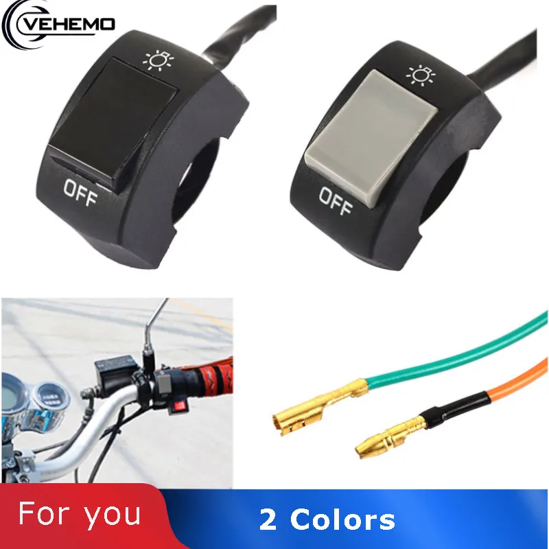 

on OFF Universal Lights Switch Motorcycle Accessories LED Motorcycles Switch Durable Spot Light Handlebar Switch