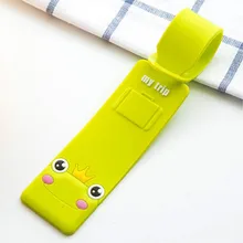 Для женщин Для Мужчин Мультфильм Красивая бирка для багажа, аксессуары для путешествий, Портативный чемодан кремниевый название, держатель для ID, адреса, ярлык на этикетки силикона