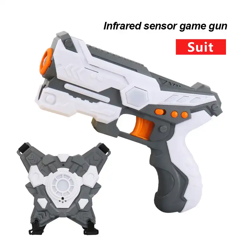 pistolas laser de juguete con chaleco
