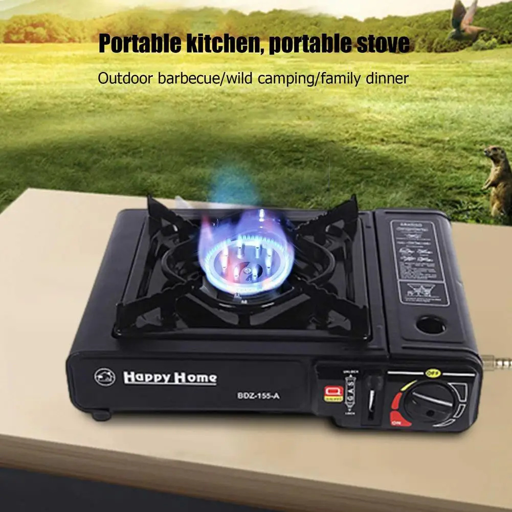 Outdoor Household Portable Gas Stove Outdoor Cooking Barbecue Oven Camping  Oven Gas Cooker Stove Butane Stove Furnace _ - AliExpress Mobile