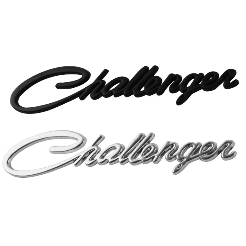 Автомобильная 3D металлическая эмблема, значок, наклейка для Dodge Challenger, модель автомобиля, задний хвост, багажник, буква, логотип, хромированные наклейки, аксессуары