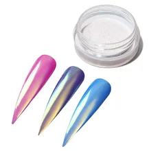 Маникюр горячая маникюрная неоновая пудра лазерная пудра стеклянная пудра цвет ful изменение цвета волшебный порошок с зеркальным эффектом 0,2 г