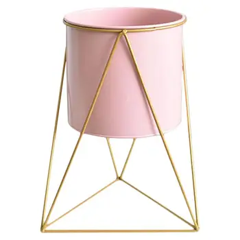 

1PC Large Size Flowerpot Iron Art Plants Pot Retro Planting Pot for Store