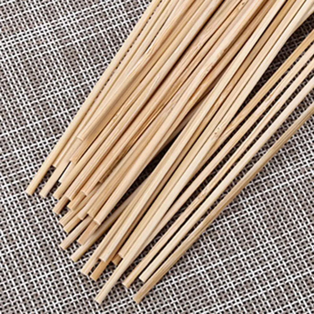 60% Hot Sale 50/100Pcs Disposable Barbecue BBQ Bamboo Skewers Meat Food Meatballs Wood Sticks Kitchen Tools Gadgets