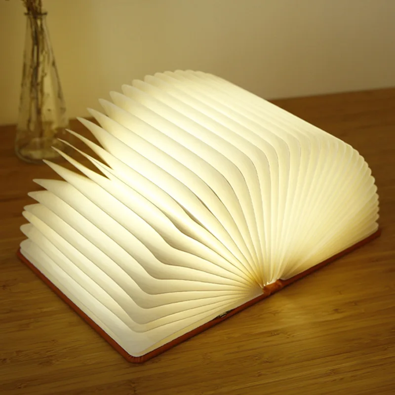 

Will Shining BoY Lamp LED Doubled Book Light Creative Folding Small Night Lamp Bedroom Birthday Bedside Gift Pages Lamp