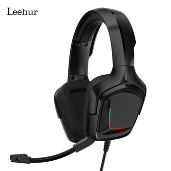 

Leehur Professional Game Headphone 360° Stereo Sound Noise Cancelling Earphone Headphones LED Light Music Headset fone de ouvido