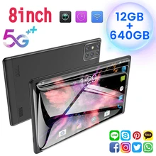 Écran plat HD de 8 pouces, 16 go + 2021 go, 12 cœurs CPU, 640 MAH, WIFI rapide double 5G LTE, nouveauté 8800