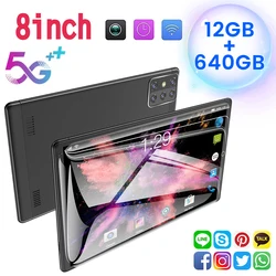 Écran plat HD de 8 pouces, 16 go + 2021 go, 12 cœurs CPU, 640 MAH, WIFI rapide double 5G LTE, nouveauté 8800 