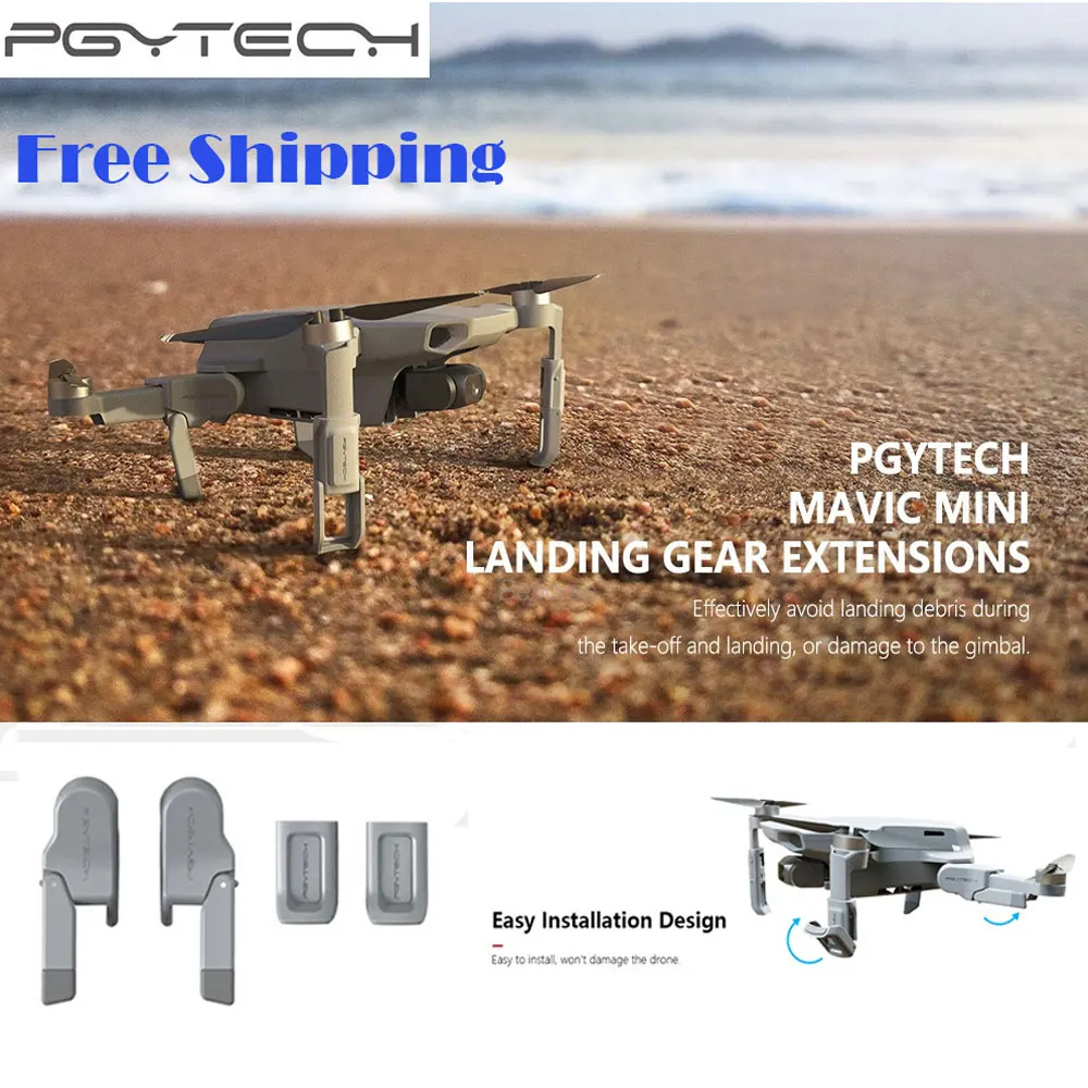 

PGYTECH DJI Mavic Mini Landing Gear Extensions Leg Support Protector Extensions for DJI Mavic Mini Drone Accessories