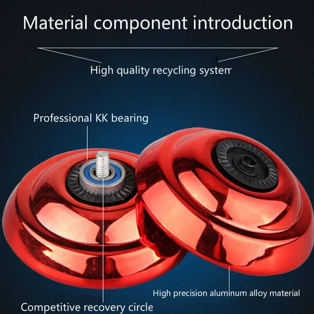 Yoyo Professional Hand Playing Ball Yo yo Yo-yo High Quality Metal Alloy Yoyo Classic Toys Diabolo Magic Gift For Kid Children 2