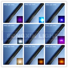 100 шт. 0402 0603 0805 1206 smd светодиодный красный желтый и зеленый цвета белого и синего цвета оранжевый светодиод прозрачный СВЕТОДИОДНЫЙ светильник набор диодов