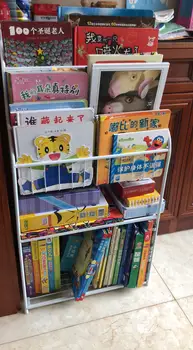 

Children Shelf Children Picture Books Improvised Magazine Rack Shelf Kindergarten Students Figure Bookcase Display Shelf