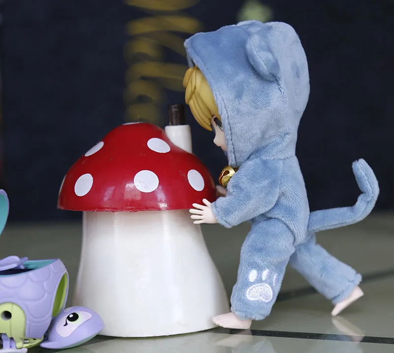 Ob11 baby clothes accessories GSC body9 plain body can wear cute animal home clothes three-dimensional tail Ob11 baby clothes accessories GSC body9 plain body can wear cute animal home clothes three-dimensional tail