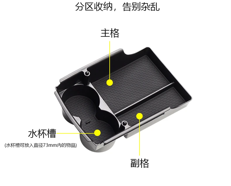 Автомобильный центральный подлокотник коробка для Tesla модель X модель S аксессуары для интерьера укладка Tidying центральной консоли Органайзер