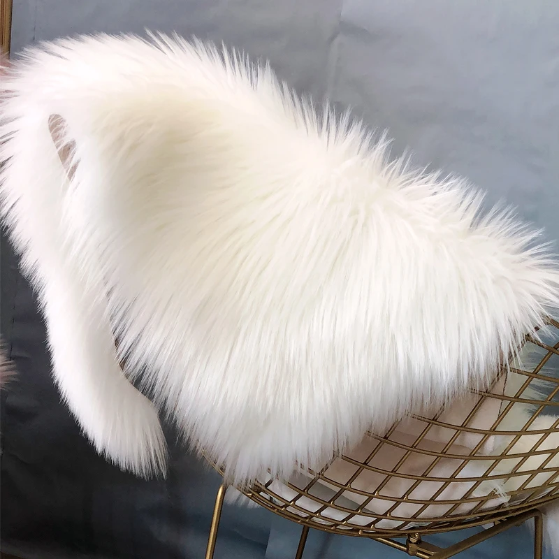 Artificial Sheepskin Carpet Sofa Floor Mat Living Room Bedroom Hairy Large Carpets Whole Sheepskin Cushion Bay Window Mats floor mat plush rug imitated cashmere carpet plush carpet decorative carpet