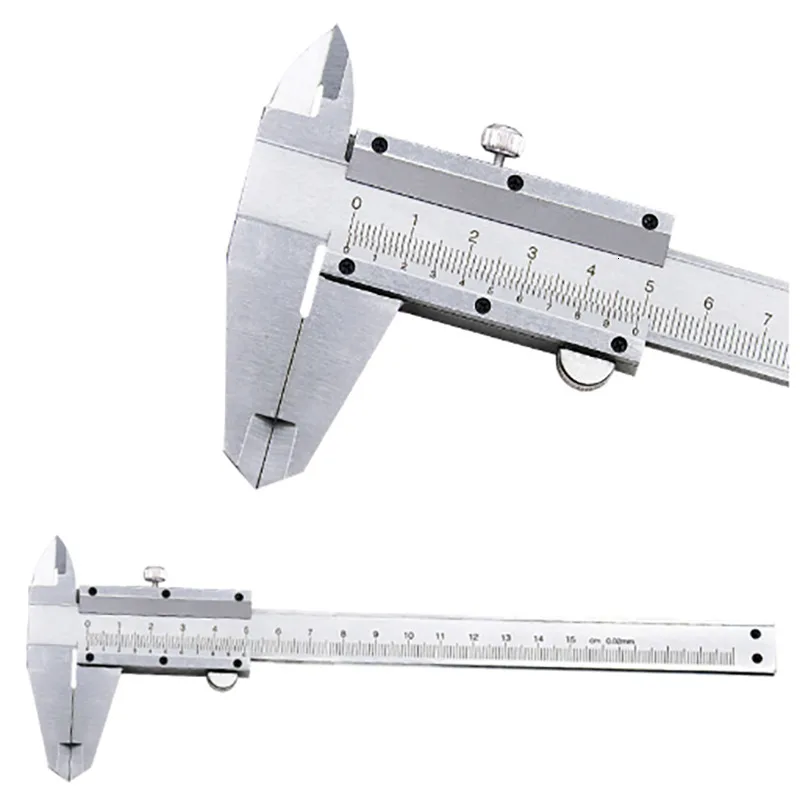 

FGHGF Vernier Caliper 6" 0-150mm 0.02mm Metal Calipers Gauge Micrometer Measuring Tools