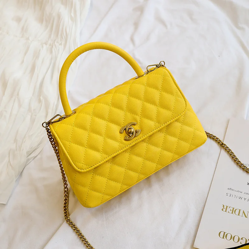 

Women Letter Buckle Design Tote Luxury Brand Ladies Wild Shoulder Messenger Bags High Quality Chain Women's Handbag Sac A Main