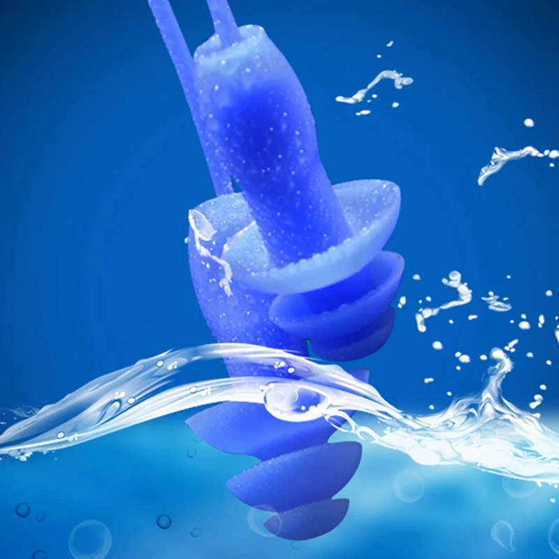 

Waterproof Soft Silicone Corded Ear Plugs Travel Sleep Noise Prevention Earplugs Noise Reduction Swimming Earplugs Earmuff