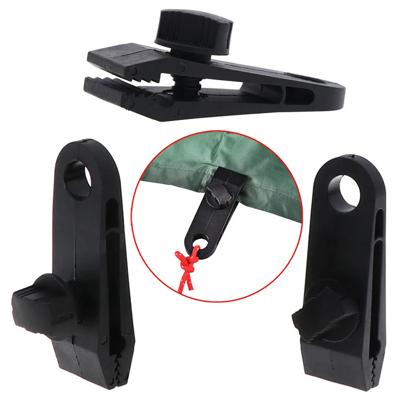 4pcs Tarp Clips Clamp Awning Set Car Boat Cover Tent Tie Down Urgent Snap Outdoor Accessory Tightening