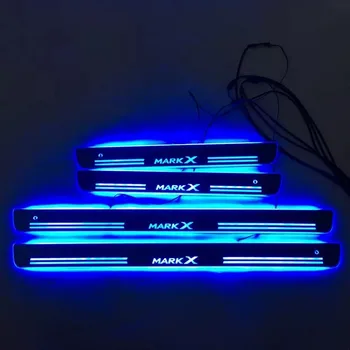 

Qirun led moving door scuff for Toyota mark dynamic door sill plate flat lining overlay Flowing/still light