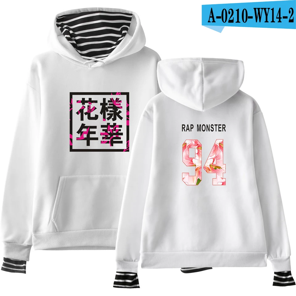 white Bangtan пуловер для мальчиков, шапка, поддельные толстовки из двух частей для женщин, Осень-зима, хип-хоп, Kpop, JIMIN, J-HOPE, JUNG KOOK, толстовки suga - Цвет: white