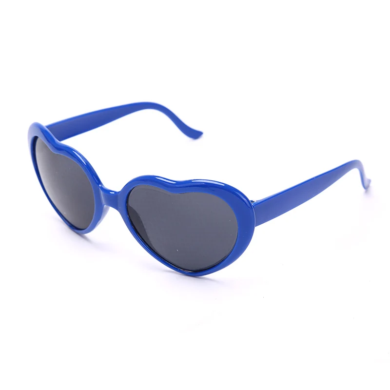 1pc Red Love Heart Shape Diffraction Grating Party Rave Glasses Lens Glass Orbit Light Show Fireworks Refraction Laser Glasses 